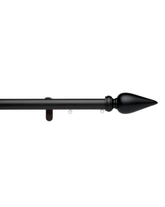 Silent Gliss 0719BL Spear 30mm Finial Black