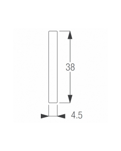 Silent Gliss 2004 Bottom Weight Bar 40mm