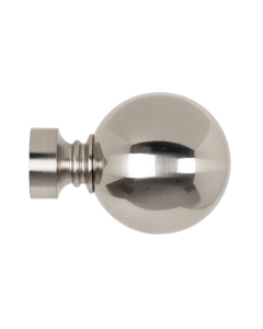 Integra 28mm Contract, Ball Finial - Satin Steel x 50