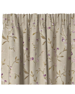 Cerelia Grape 0.5Wx39 Mini Taped Curtain