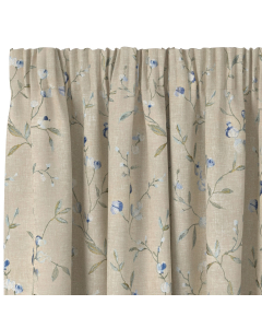 Cerelia Indigo 0.5Wx39 Mini Taped Curtain