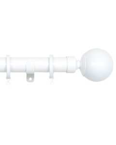 Cosmos 28mm Complete Pole Kit, Matt White