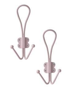 Laura Ashley, Double Hook, Dusky Rose, 1 Pair