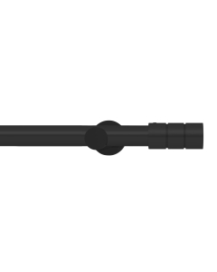 Integra Elements, 28mm Brooklyn Eyelet Pole,  Matt Black -  300cm in 1 piece