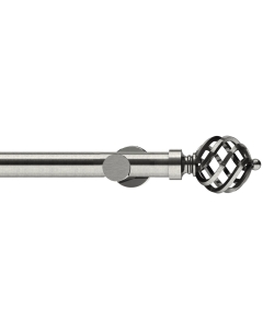 Integra Elements, 28mm Titan Eyelet Pole, Satin Steel