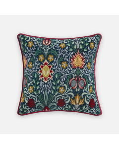 Eltham Tapestry Multi, Piped Edge Cushion, 50x50cm