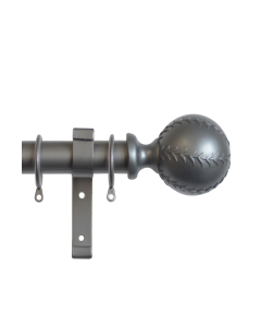 Laura Ashley 28mm Swirl Pole, Grey