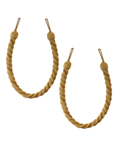 Laura Ashley Grafton Tiebacks, Caramel, 1 Pair