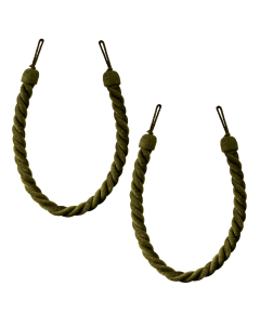 Laura Ashley Grafton Tiebacks, Moss, 1 Pair