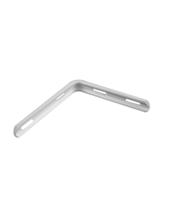 H1124 White Slotted Pelmet Brackets 127 x 102mm