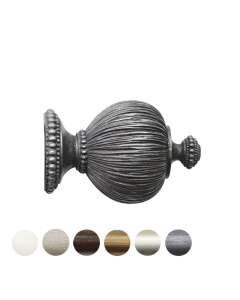 Florentine 48mm Pole Collection, Pleated Finial