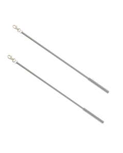 75cm Draw Rod, Chrome,1 Pair