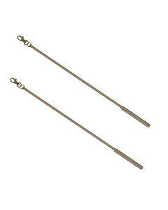 75cm Draw Rod, Burnished Brass, 1Pair