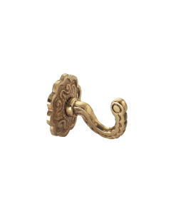 H739 Rosette Hook, Brass