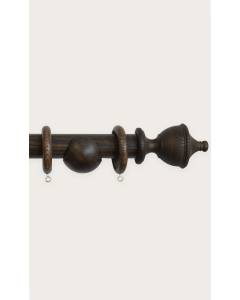 Laura Ashley Haywood 35mm Pole - Dark Chestnut