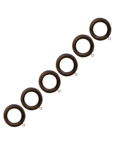 Laura Ashley 35mm Haywood Rings - Dark Chestnut