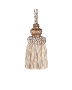 Florentine Key Tassel, Beige