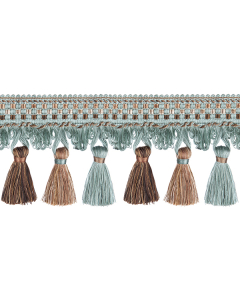 Florentine Tassel Fringe, Duck Egg