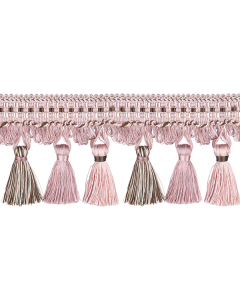 Florentine Tassel Fringe, Chalk Pink