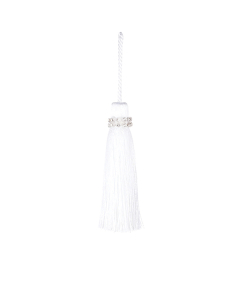 Tiffany Key Tassel, White