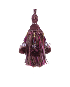 Interlude Key Tassel, Aubergine