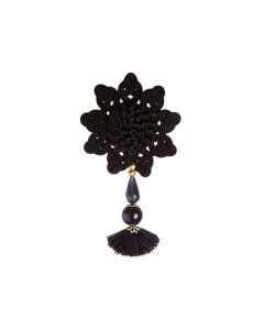 Interlude Rosette and Pendant, Black