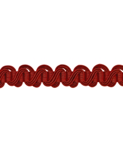 Baroque Scroll Gimp, Red