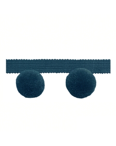 Hygge Large Pom Pom Fringe, Teal