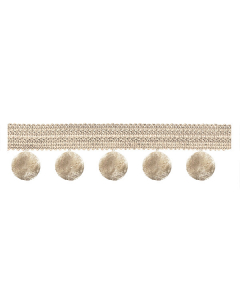 Principal Pom Pom Fringe, Cream