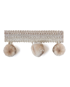 Principal Pom Pom Fringe, Cream