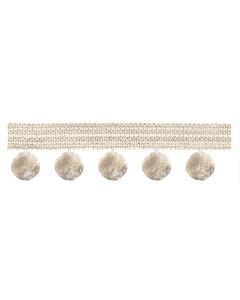 Principal Pom Pom Fringe, Ivory