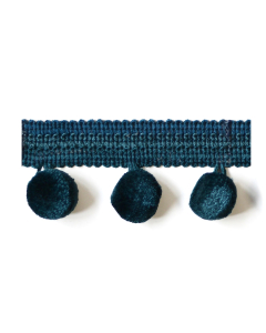 Principal Pom Pom Fringe, Teal