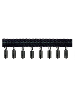 Principal Beaded Fringe, Black