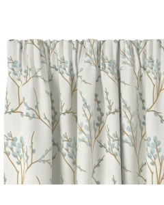 Mila Azure 0.5Wx39 Mini Taped Curtain