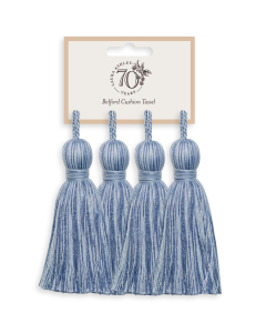 Laura Ashley Belford Cushion Tassels, Pale Seaspray