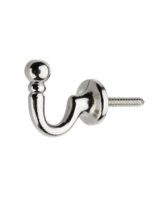 SWMBALLSN Swish Ball End Hook, Satin Nickel