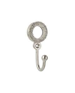 Swish Mosaic Circle Hook, Satin Steel