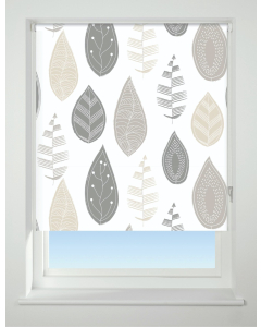 Universal - "Leaf Neutral" Pattern Blackout Roller Blind (170cm Drop)