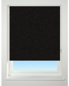 Universal - "Sparkle Black" Texture Blackout Roller Blind (170cm Drop)