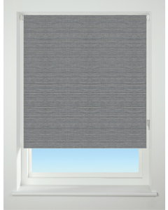 Universal - "Stripe Charcoal" Texture Blackout Roller Blind (170cm Drop)