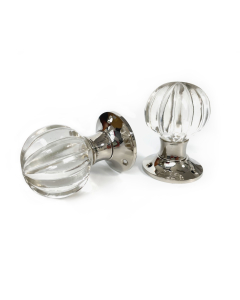 Laura Ashley, Vivien Mortice Knob, Chrome, Pair