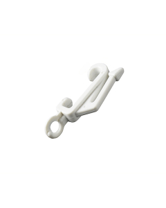 W1967 White Drape Glider Hooks