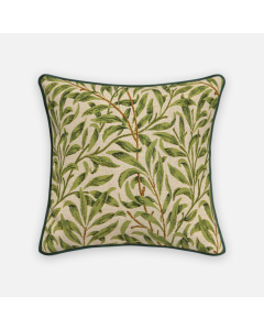 Willow Tapestry Fern, Piped Edge Cushion, 43x43cm