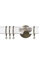Strand 35mm Acrylic Pole Set, Burnished Brass 180cm