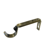 Cosmos 28mm Contract, Extendable 'Push Fit' Bracket, Antique Brass, Pack of 30