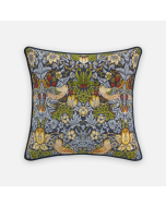 Avery Tapestry Cobalt, Piped Edge Cushion, 50x50cm