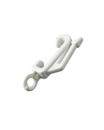 CHWGLIDER White Drape Hook Gliders - Bulk (500)