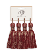 Laura Ashley Belford Cushion Tassels, Cranberry