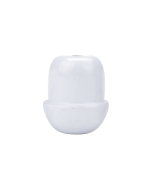 H154 Metal Acorn, White