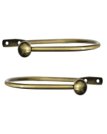 Embrace Holdbacks, Antique Brass, 1 Pair